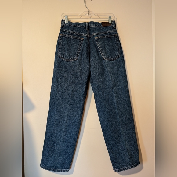 L.L.BEAN, DOUBLE l, RELAXED FIT, SIZE 6P, denim shell, cotton lined, high waist. - Picture 9 of 12